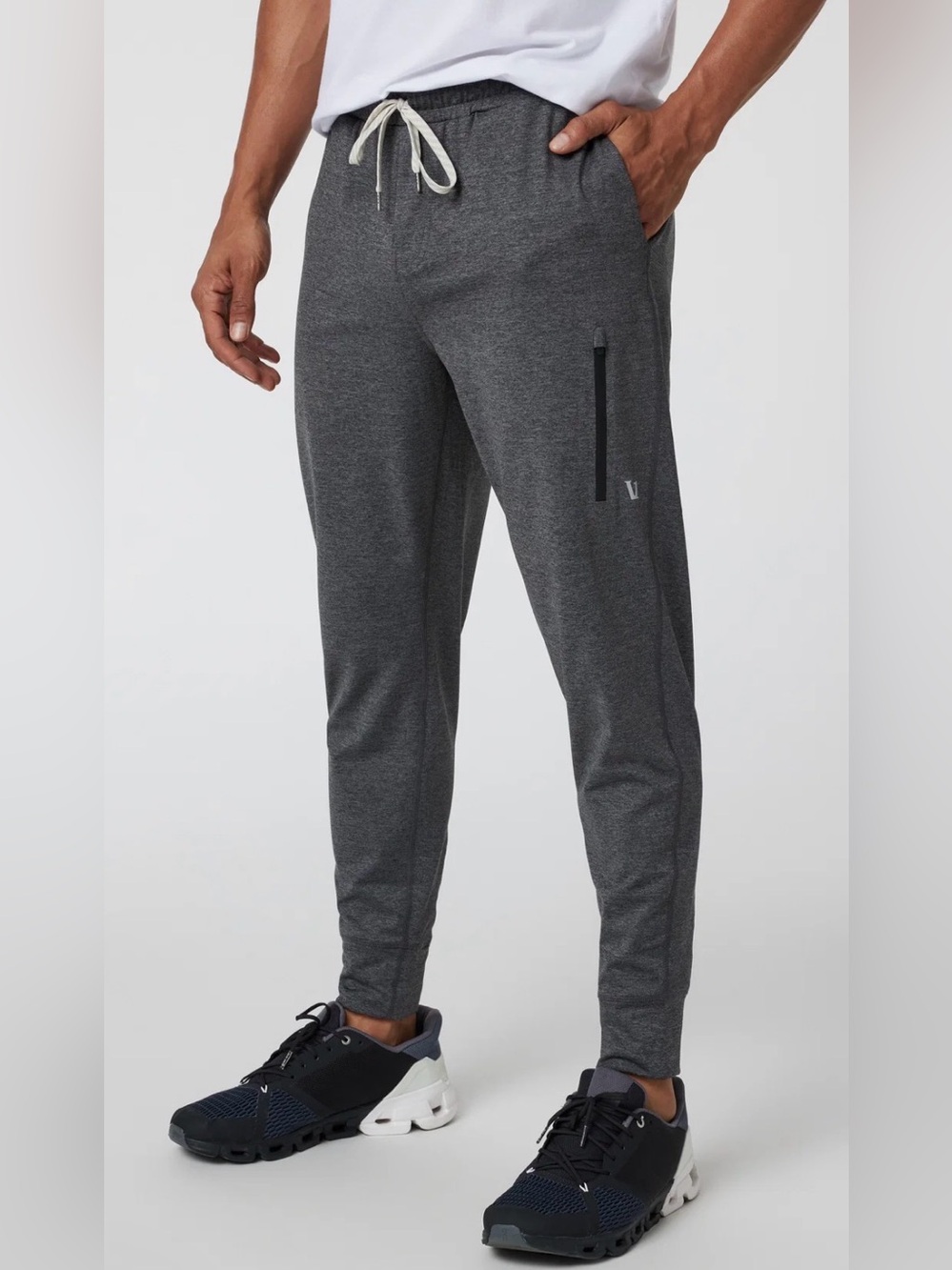 Vuori Sunday Performance Joggers Men’s Small Charcoal Heather Gray  Pockets